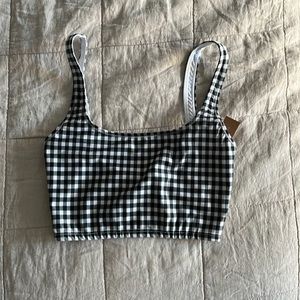 Brand new, tags on, never worn. Reformation bathing suit top.